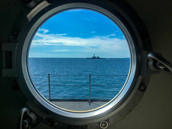 Window,Port,Of,Navy,Ship,With,Dogs,For,Locking,The
