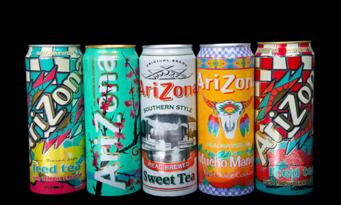 Alameda,,Ca,-,August,8,,2019:,Cans,Of,Arizona,Brand