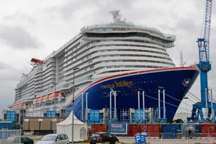 The,New,Cruise,Ship,Carnival,Jubilee,Will,Berth,In,Papenburg