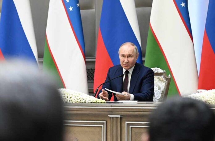 Tashkent,,Uzbekistan,,27,May,,2024.,Russian,President,Vladimir,Putin,During