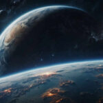 Outdated Treaties Collide with Space Innovation A stunning view of Earth from space with multiple planets in the background