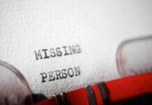 Missing Child Found Alive After 30 Years Close-up of a typewritten document with the words 'MISSING PERSON'