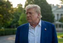 White House Faces Backlash on War Claims A political figure with a serious expression standing outdoors near the White House