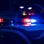 Tragedy Strikes at Tennessee Pre-Prom Gathering Close-up of police car lights flashing at night