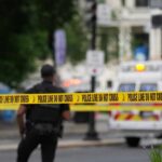 Illegal Immigrant’s Killing Spree Rocks Suburbia Police officers near a crime scene marked by caution tape