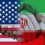 Ceasefire Win Or Strategic Surrender? Handshake overlaid with United States and Iran flags