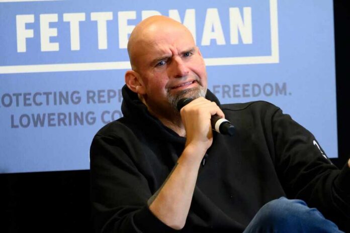 A speaker passionately discussing topics at a public event