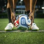 Red Card Chaos Upends World Cup Soccer player placing a ball on a field
