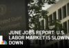 June jobs report: U.S. labor market is slowing down