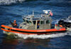 Alcatraz Mayhem: Party Boat Flips U.S. Coast Guard boat navigating through water