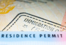 Boardwalk Slap Sparks Fast-Track Deportation Close-up of a residence permit showing immigration details