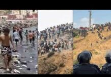 'Destroyed In Just Days': Riot Police Battle New Migrant Invasion Wave On Ceuta, Disease Spreads