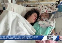 Family of girl who died in 2024 Maine badminton accident sues racket manufacturer