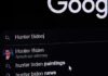 When Political Posts Triggered A White House Backlash computer screen showing a search engine query with suggestions